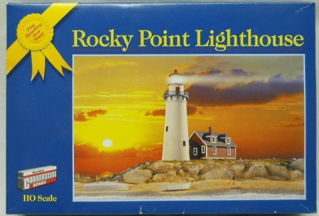 Walthers HO Rocky Point Lighthouse HO Scale, 933-3603 plastic model kit